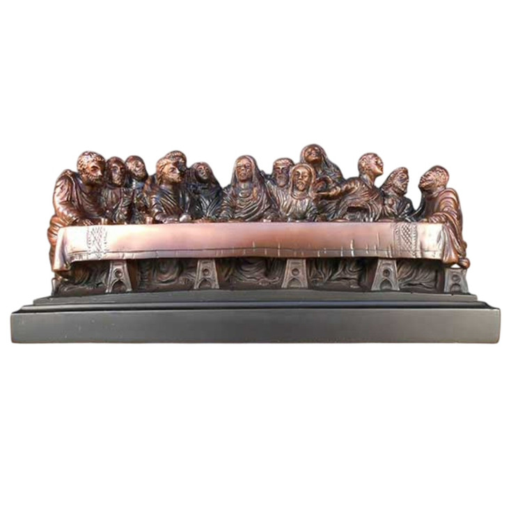 7.75" Last Supper Statue - Bronze Finish