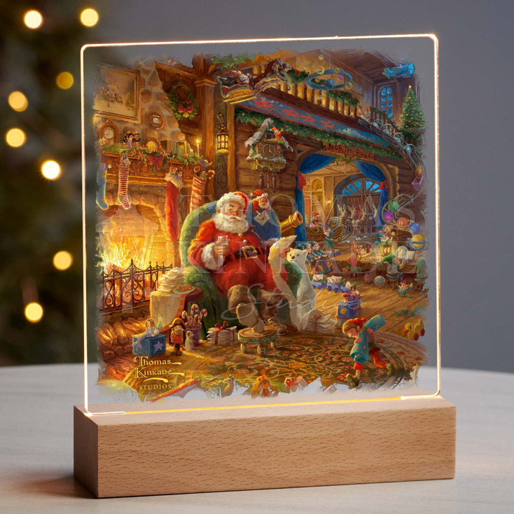 7.25" Santa's Workshop Acrylic LED Lighted Night Light