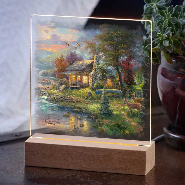 7.25" Nature's Paradise Acrylic LED Lighted Night Light