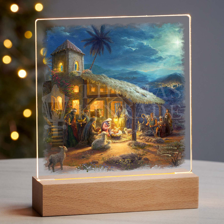 7.25" The Nativity Acrylic LED Lighted Night Light