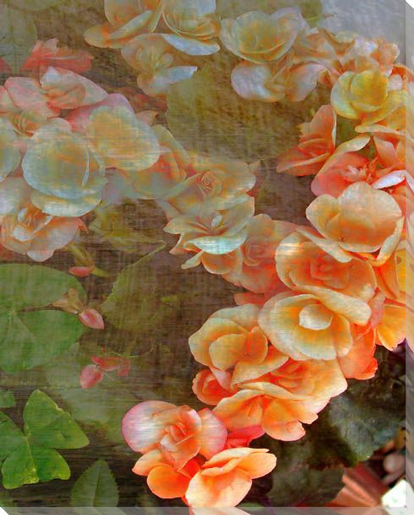 Luxurious Flowers I Wrapped Canvas Giclee Print Wall Art