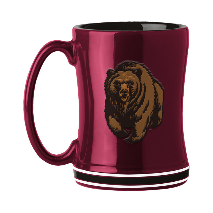 Montana Grizzlies 14oz Maroon Ceramic Relief Coffee Mug