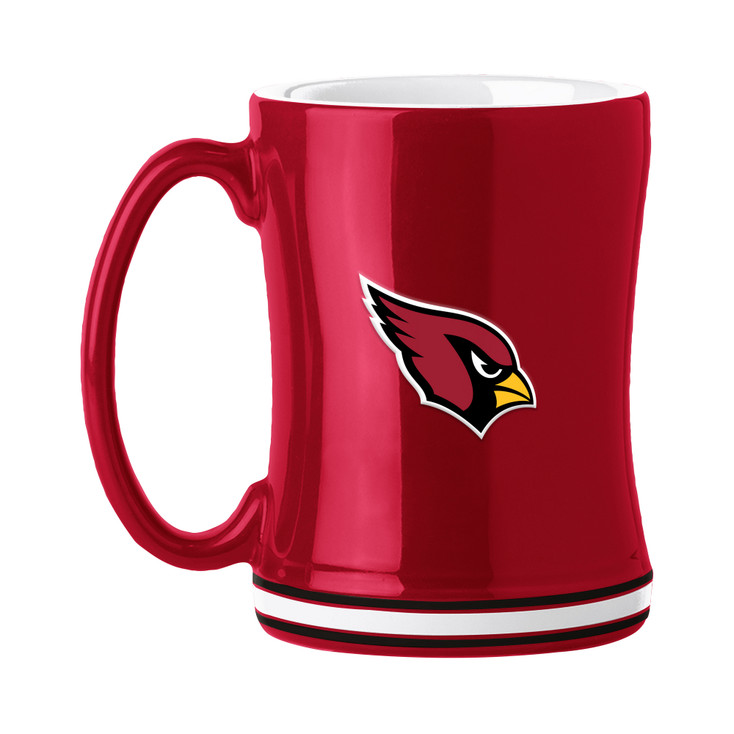 Arizona Cardinals 14oz Cardinal Ceramic Relief Coffee Mug