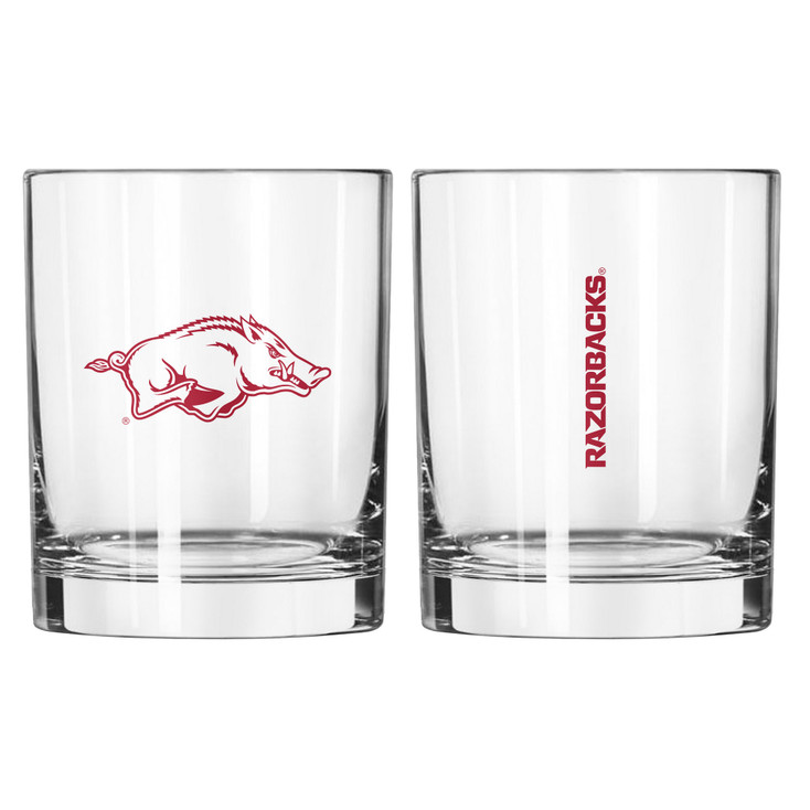 Arkansas Razorbacks 14oz Gameday DOF Rocks Glass