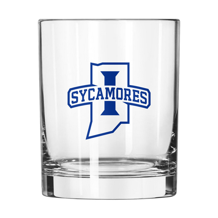 Indiana State Sycamores 14oz Gameday DOF Rocks Glass