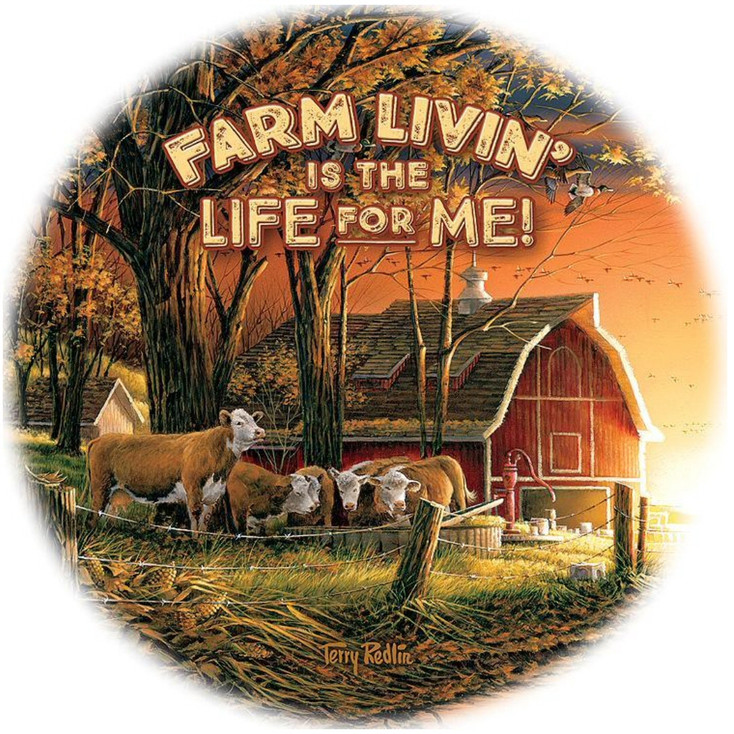 Farm Livin is the Life For Me Absorbent Beverage Coasters by Terry Redlin, Set of 4
