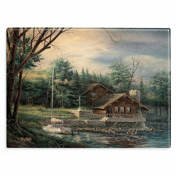 Changing Seasons Summer Glass Cutting Board