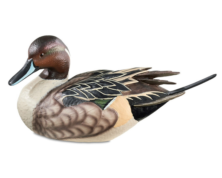 Pintail Drake Hand Painted Duck Decoy Sculpture by Sam Nottleman