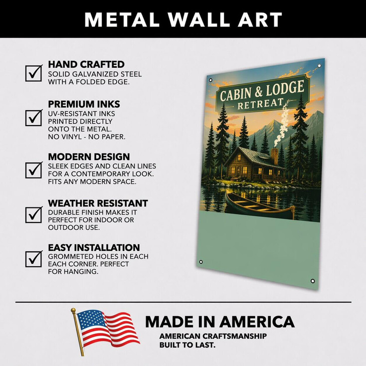 Metal Wall Sign Feature