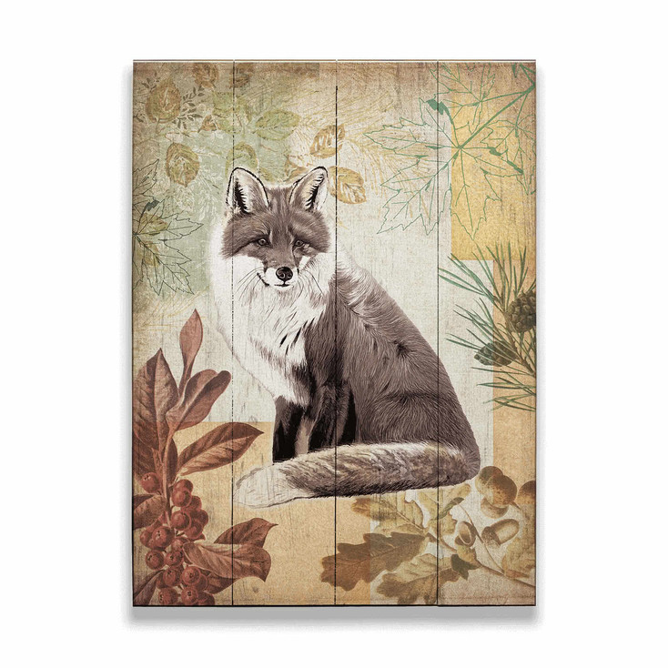 Wildwood Fox Wall Sign Wood or Metal