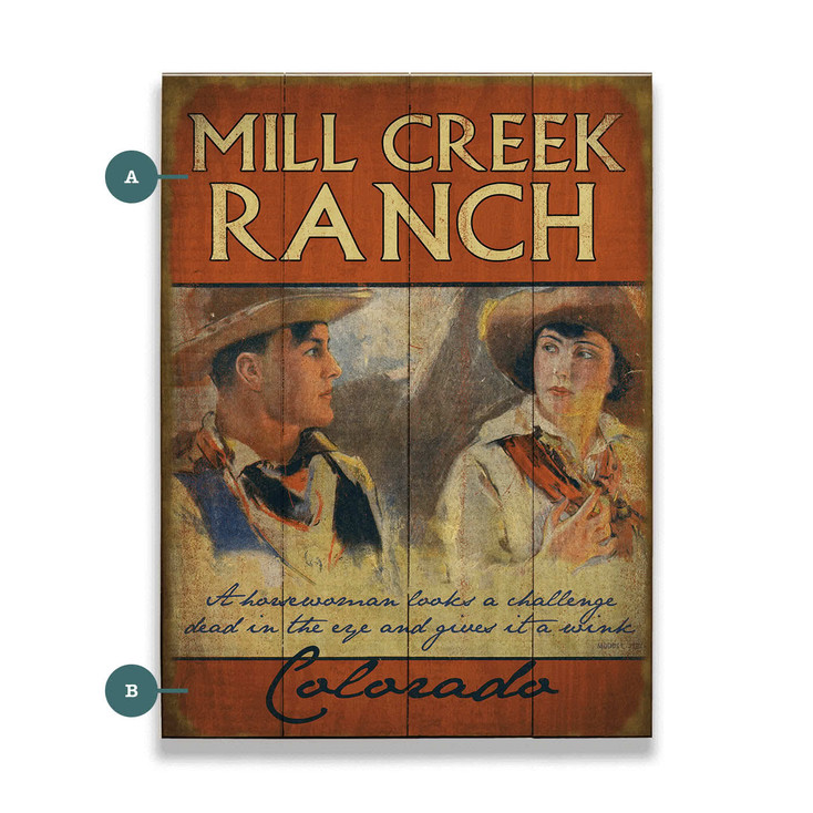 Personalized Horsewoman Facing the Challenge Head On Wall Sign Wood or Metal