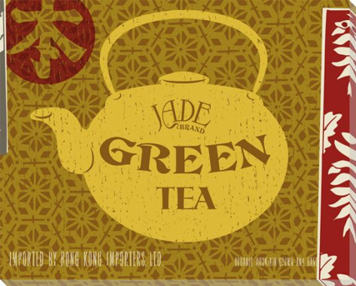 Jade Green Tea Wrapped Canvas Giclee Print Wall Art