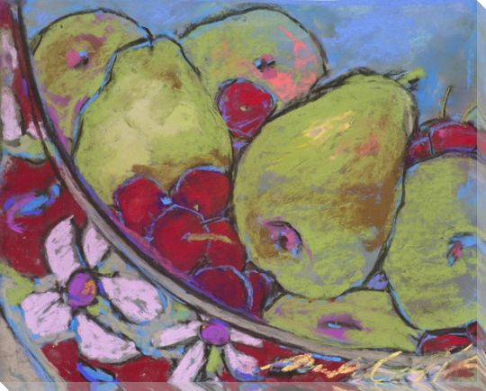 Luscious Pears Wrapped Canvas Giclee Print Wall Art
