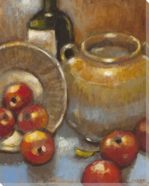 Bountiful Harvest Apples Wrapped Canvas Giclee Print Wall Art