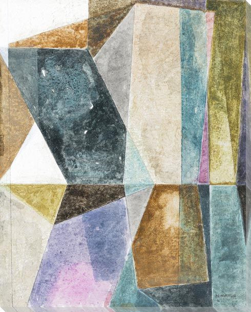 Expansion Geometric Wrapped Canvas Giclee Art Print Wall Art