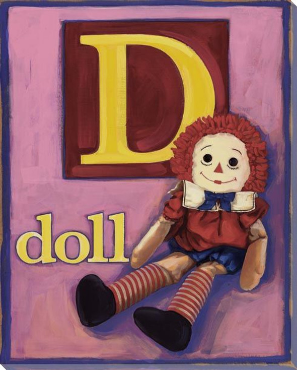 D for Doll Wrapped Canvas Giclee Print Wall Art