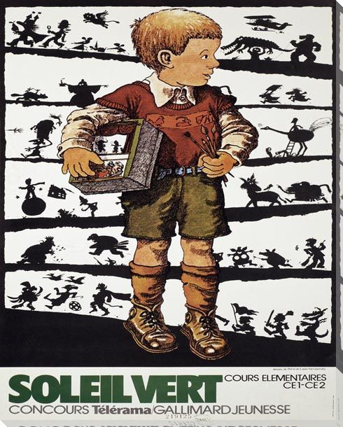 Soleil Vert Young Boy Wrapped Canvas Giclee Print Wall Art