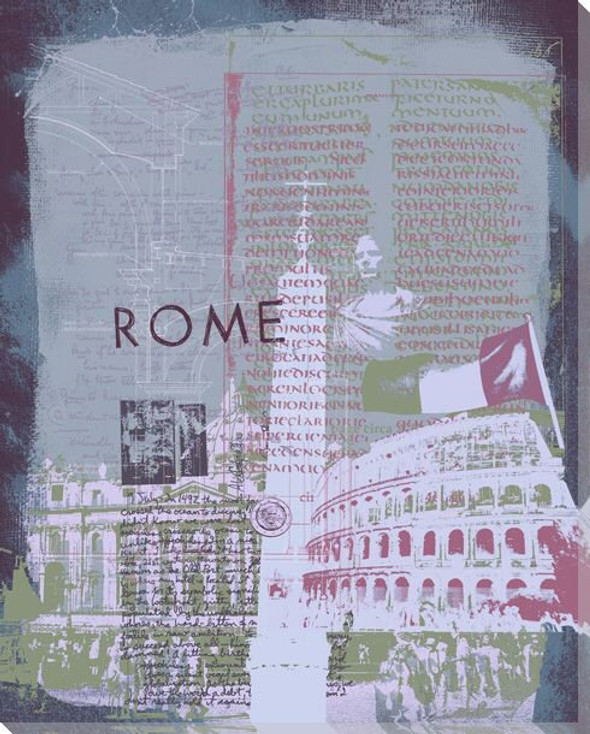 Rome Sight Seeing I Wrapped Canvas Giclee Print Wall Art