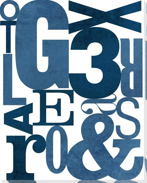 Typo Graphic 1 Wrapped Canvas Giclee Art Print Wall Art