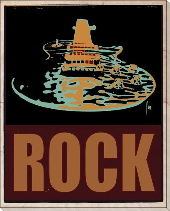 Rock Music Wrapped Canvas Giclee Print Wall Art