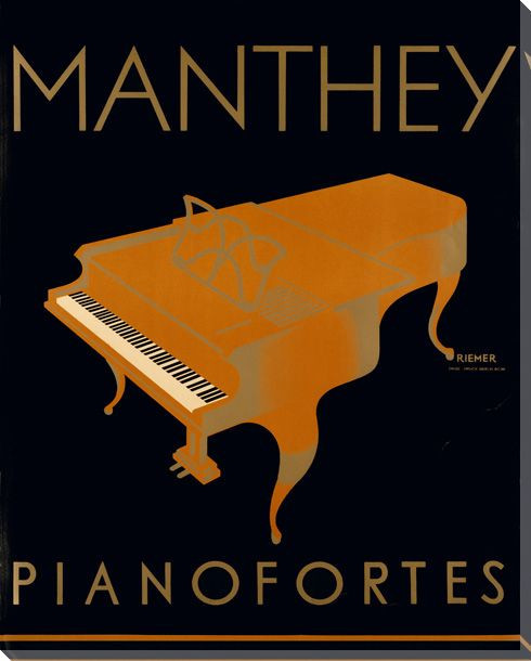 Manthey Pianofortes Wrapped Canvas Giclee Print Wall Art