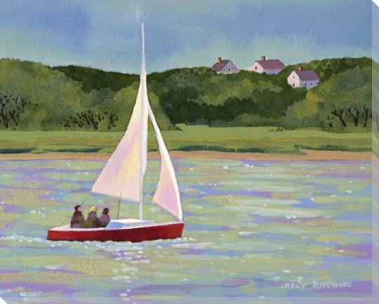 Sailing Chatham Wrapped Canvas Giclee Print Wall Art