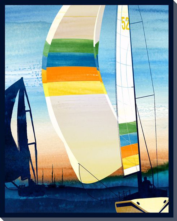 Sailing Skies Four Wrapped Canvas Giclee Print Wall Art