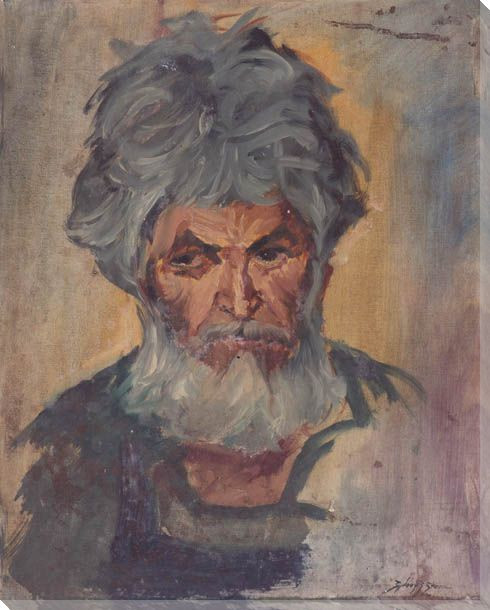 Louis Portrait Wrapped Canvas Giclee Print Wall Art