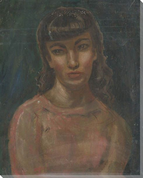 Margaret Portrait Wrapped Canvas Giclee Print Wall Art