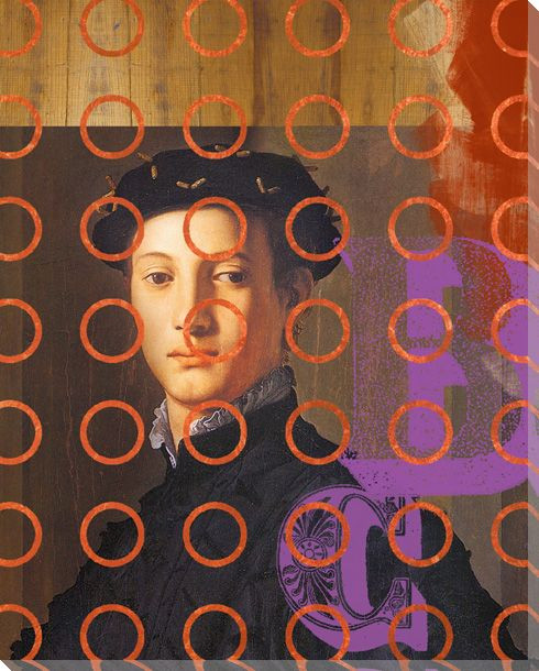 Adorned Henri Portrait Wrapped Canvas Giclee Print Wall Art