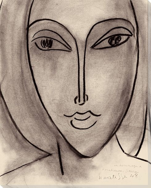 Portrait De Rosabianca Skira, 1948 Wrapped Canvas Giclee Print