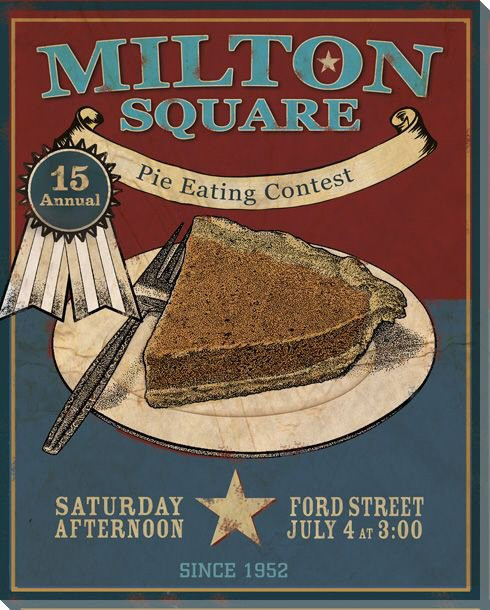 Milton Square Wrapped Canvas Giclee Print Wall Art