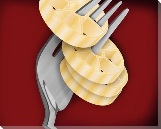 Rotelline al Dente Wrapped Canvas Giclee Print Wall Art