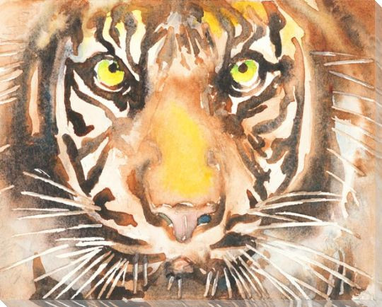 Siberian Tiger Wrapped Canvas Giclee Art Print Wall Art