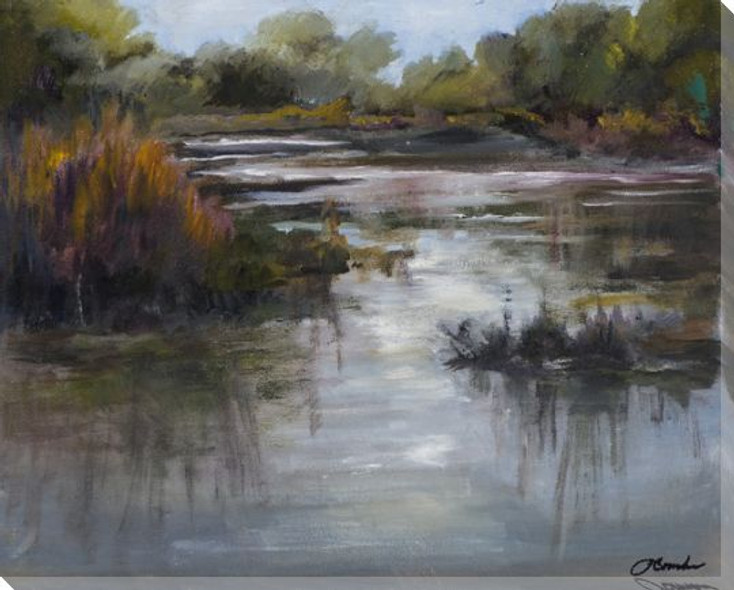 San Saba River Wrapped Canvas Giclee Print Wall Art