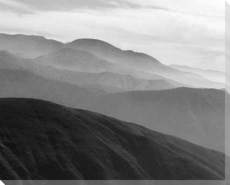 Mountains & Haze II Wrapped Canvas Giclee Print Wall Art