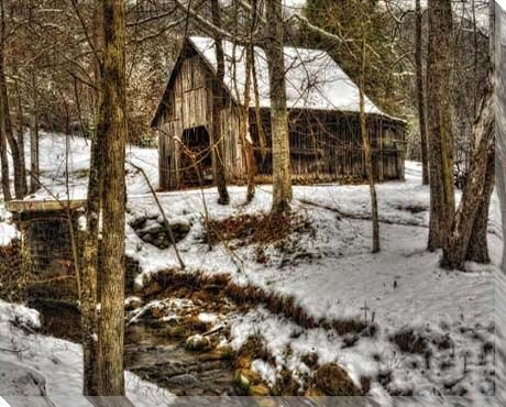 Safe Keeping Cabin in the Woods Wrapped Canvas Giclee Print