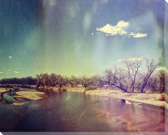 River of Sand & Water 2 Wrapped Canvas Giclee Print Wall Art