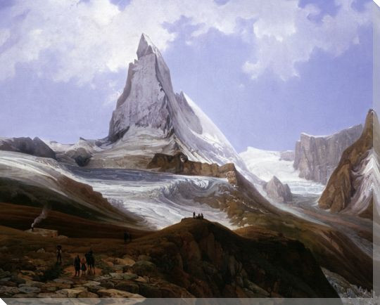 A View of the Matterhorn Wrapped Canvas Giclee Print Wall Art