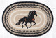 Santa Claus Jute Oval Rug | Christmas Holiday Home Accent
