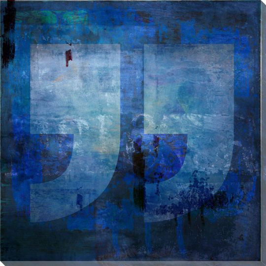 end-quote-symbol-wrapped-canvas-giclee-print-wall-art-wall-decor