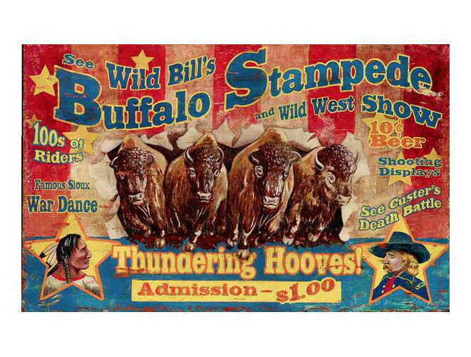 Shop Vintage Style Metal Western Signs - Personalized Antique Aluminum ...