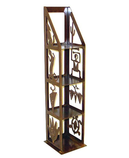 Petroglyph Metal DVD Rack Media Storage