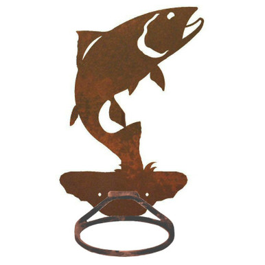 Trout Fish Metal Bath Towel Ring - Towel Holder