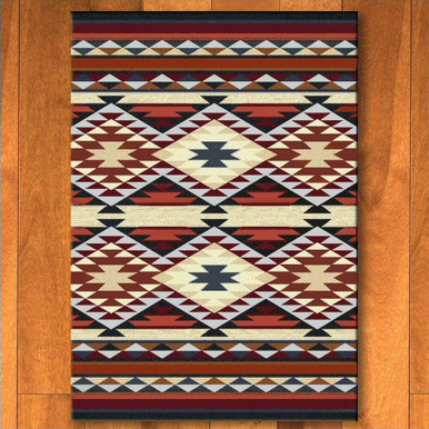 Rust Diamond Rug Diamond Rio Rust Southwest Area Rug 4x5 | Southwestern Home Decor Rugs