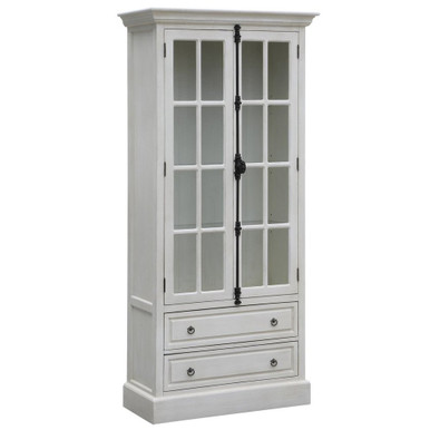 Coventry 2 Door White Oak Curio Cabinet - Shelving - Furniture