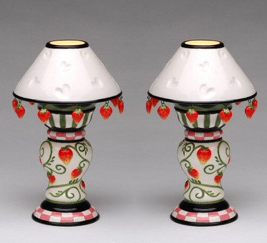 strawberry lamp with shade tea light candle holder set of tea light holder lamp with shade