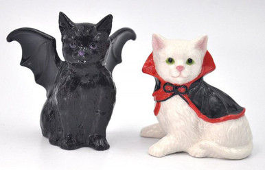 DRACULA / VAMPIRE SALT AND PEPPER SHAKER STATUE 3 PC SET