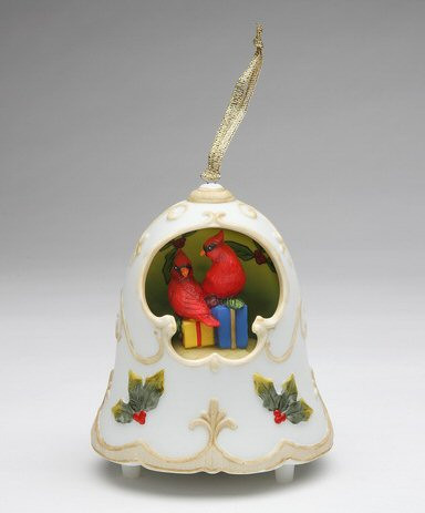 Christmas Music Box Cardinals & Blue Bird. Plays'We Wish You A Merry  Christmas