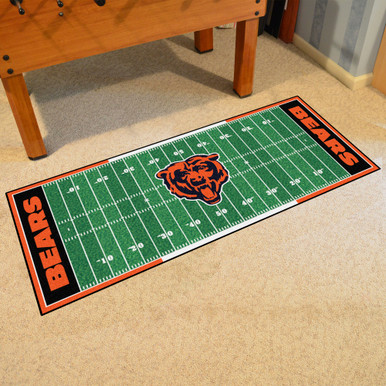 FANMATS NFL Chicago Bears 30 X 72 Indoor Ticket Runner Rug